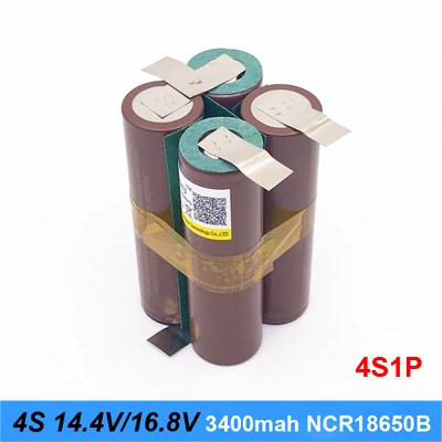 Аккумулятор 18650 hg2 3000mAh 20 ампер для отвертки 14,4 v 16,8 v батареи сварные полоски для пайки 4S 4S2P 16,8 v батарейный блок(на заказ - Цвет: 4S1P HG2 3000mah P