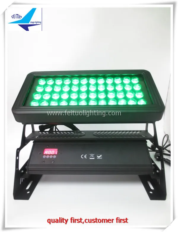 

8Pack ip65 waterproof 48x10w 4in1 wall washer led dmx rgbw city color