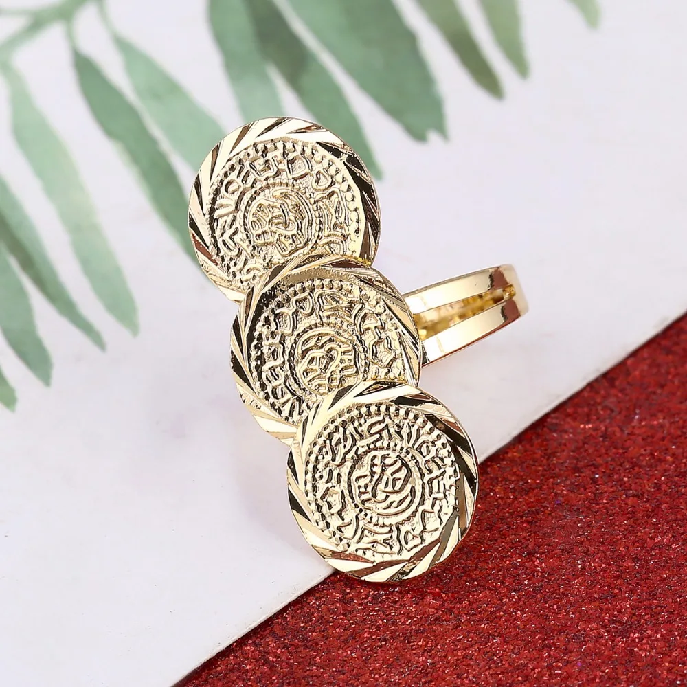 女性と女の子のための古代アラブのコインリング,中東のアフリカのジュエリー,イスラム教徒のイスラム教,卸売コインリング - AliExpress