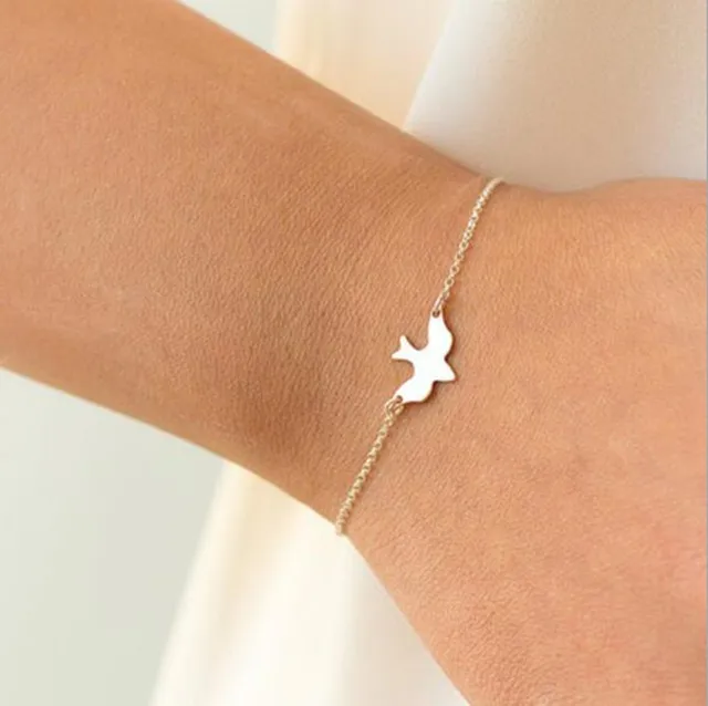 Ahmed Jewelry Gold and Sliver Color Peace Dove Cute Bracelet For Woman 2017 New Ahmed Jewelry Gold and Sliver Color Peace Dove Cute Bracelet For Woman 2017 New