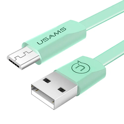 10 шт/много микро usb кабель, USAMS данных USB кабель синхронизации данных Android микро порт кабель мобильного телефона для samsung Xiaomi huawei - Цвет: Зеленый