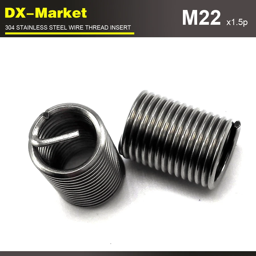 304 Stainless Steel Threaded Sleeve Thread Repair Fasteners Ochoos m222.5D1.5P fine Thread 10pcs 304 Stainless Steel Threaded Sleeve Thread Repair Fasteners Ochoos m222.5D1.5P fine Thread 10pcs