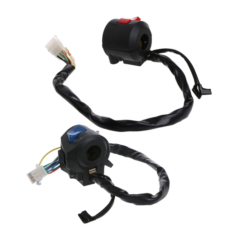 2x motocicleta 22mm manillar cuerno de señal de giro faro interruptor de arranque eléctrico Sistema eléctrico interruptores de motocicleta