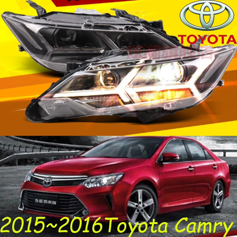 car-styling,Camry headlight,2015~2017,Free ship!2pcs,Camry fog light;car-covers,chrome,Camry head light