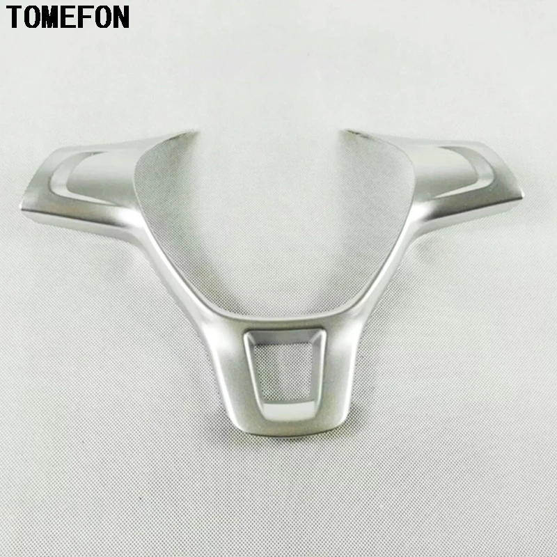 TOMEFON For Volkswagen VW Golf 6 Golf 7 GTI MK7 Polo 2014 2015 Steering Wheel ABS Chrome Matte Decorative Interior Mouldings