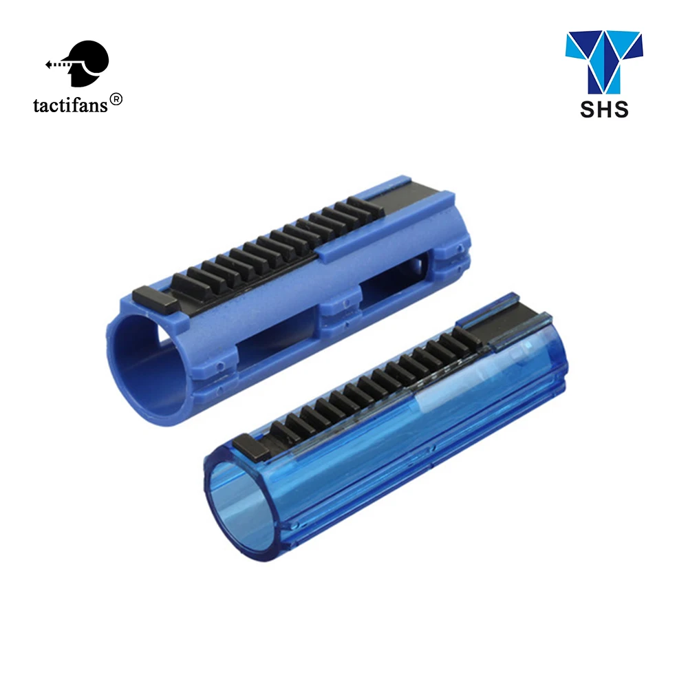 

Tactifans SHS Full Steel 14 Teeth Piston Polymer Blue or Transparent Body For Airsoft AEG Gearbox Ver 2/3