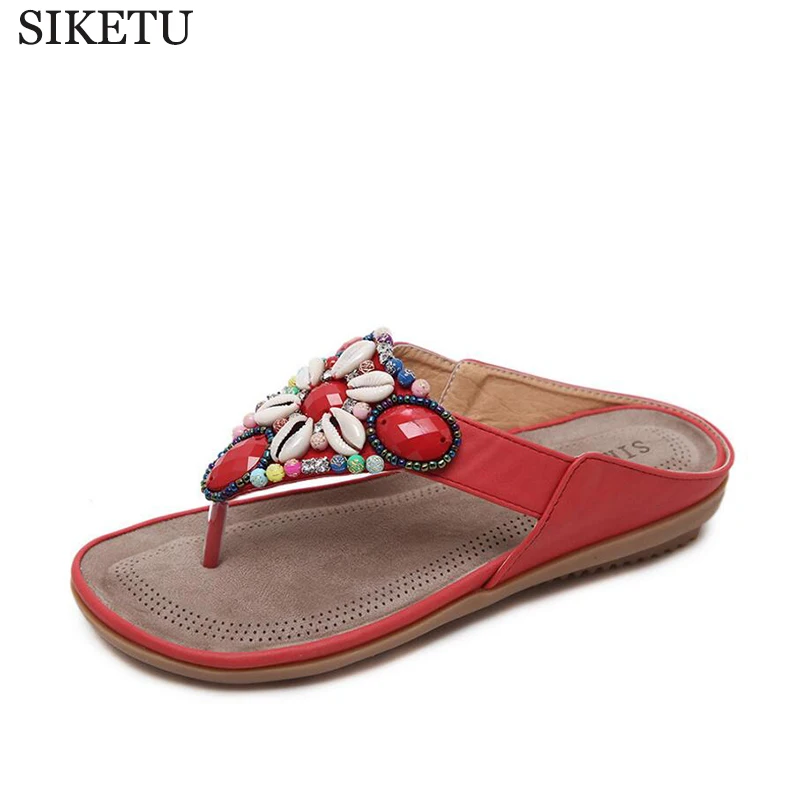 

Summer Flat Sandals Ladies Bohemia Beach Flip Flops Shoes Gladiator Women Shoes Sandles slippers Zapatos Mujer Sandalias k311