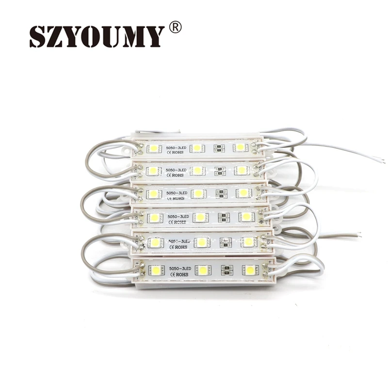 SZYOUMY 2000 шт. светодиодный светодиода 5050 SMD модуль теплый белый зеленый синий
