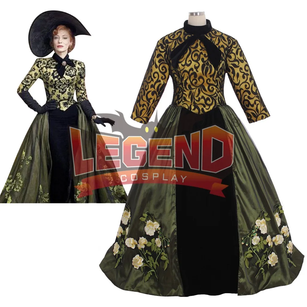 

Cinderella Dress The Wicked Stepmother Costume Lady Tremaine Cosplay Dress