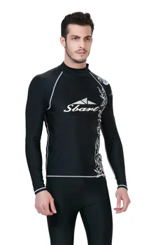 

Male sun bathing suit jacket snorkeling surf wear long sleeved clothes jellyfish diving suit beach shirt T-shirt diving pants