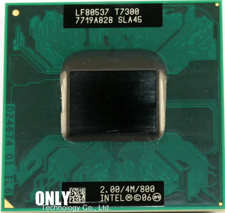 Процессор Core 2 Duo T7300 0 ГГц 4M 800 для двух ноутбуков процессор ноутбука разъем PGA 478 pin |