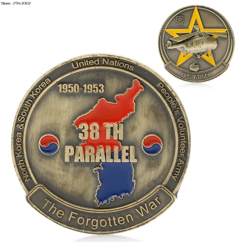 

Korean War 38th Parallel The Forgotten War Commemorative Coin Art Collection