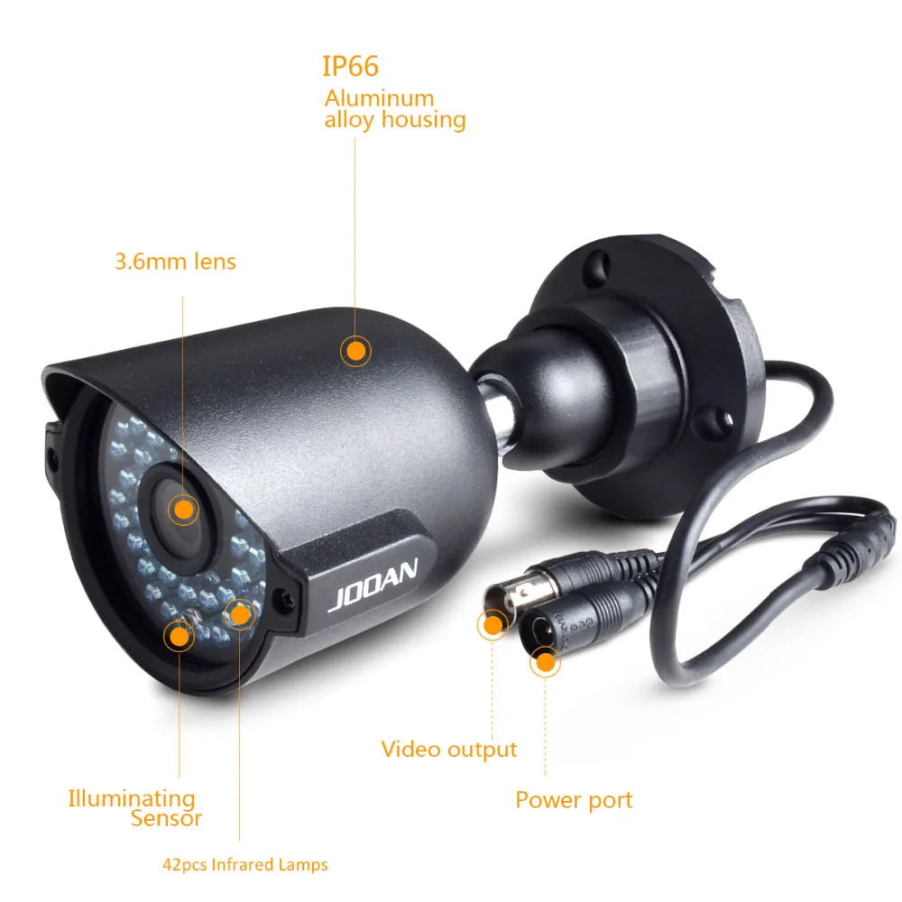 JOOAN 8CH 1080N CCTV DVR 4 x 720P (1280TVL) Outdoor Security Camera System|camera waterproof|cameras cameracamera outdoor |
