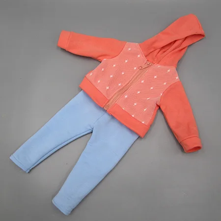 Одежда для кукол 43 см, аксессуары для новорожденных, модное розовое пальто+ колготки - Цвет: M--317