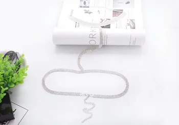 

DHL 50pcs Statement Jewelry Crystal Sexy Body Necklace Chain Bra Necklace Intimates