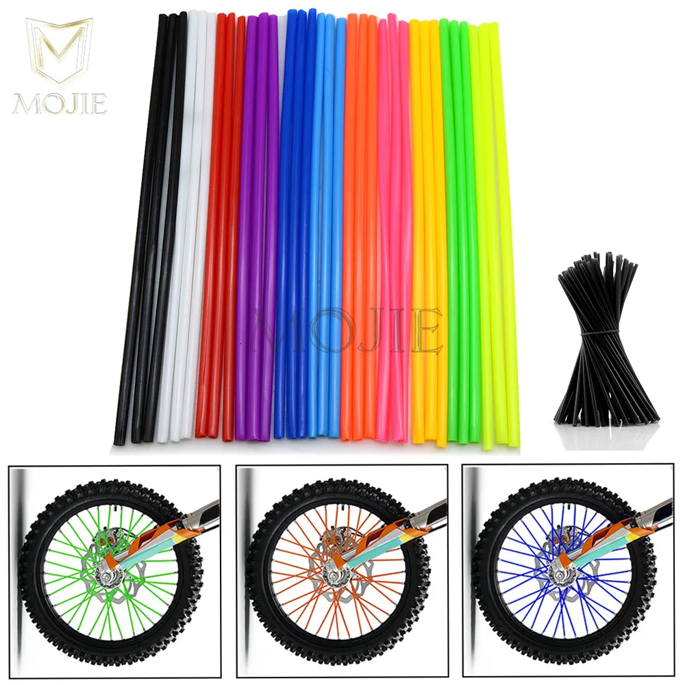 

Motorcycle Rim Wheel Spoke Skins Dirt Bike Enduro Off Road For Yamaha YZF T-MAX VMAX KAWASAKI NINJA ER6N ER6F Z750 Z800 Z900 RS