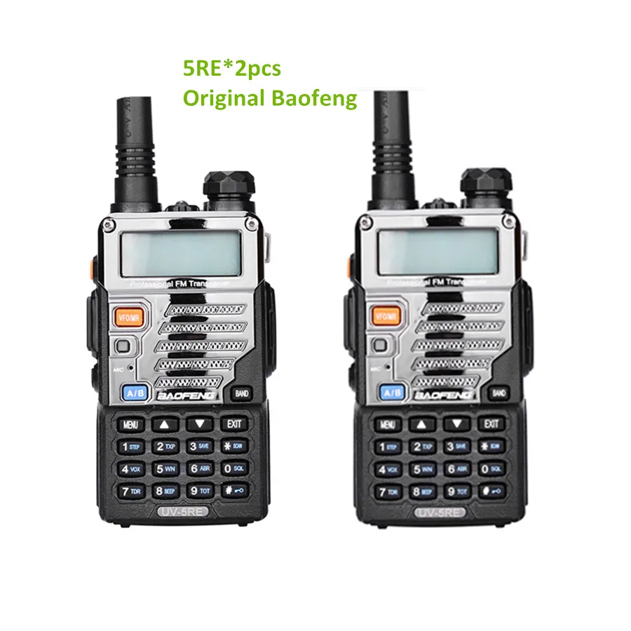 2 шт. Baofeng uv-5re двухканальные рации двухстороннее радио Vhf двухдиапазонный радио FM VOX cb радио коммуникатор для UV-5R UV-5RA обновления uv5re