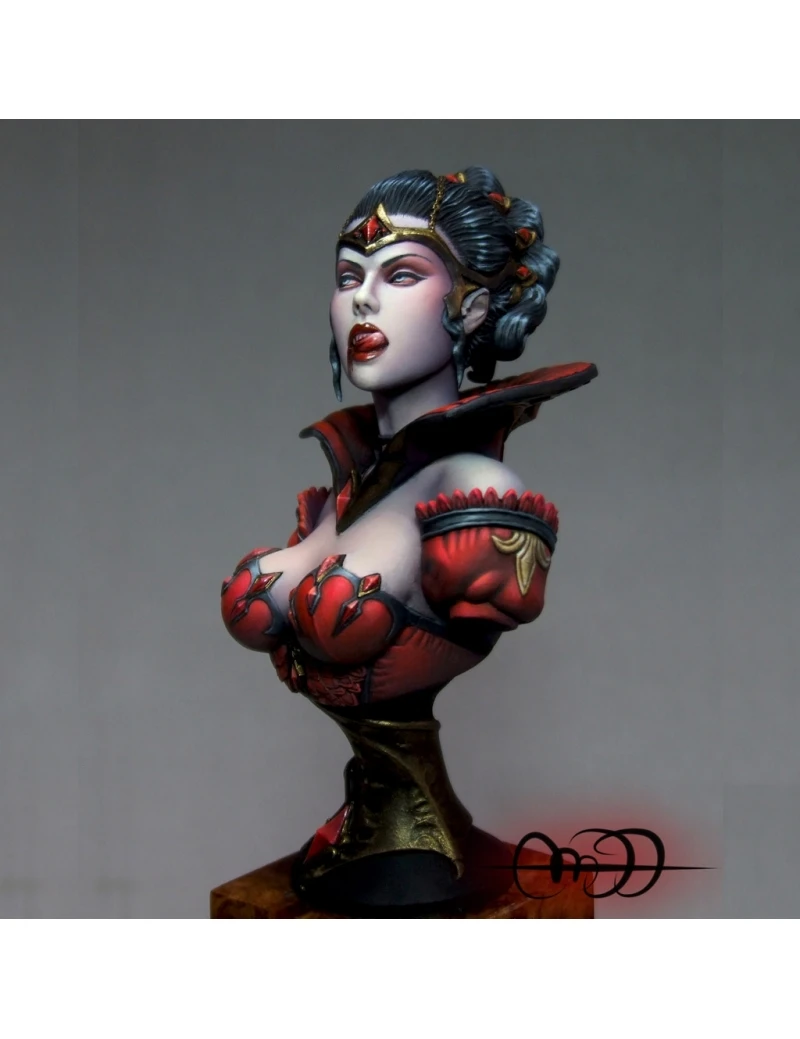 1/10 Kharis зомби Невеста красное пальто бюст игрушка Смола модель миниатюрный