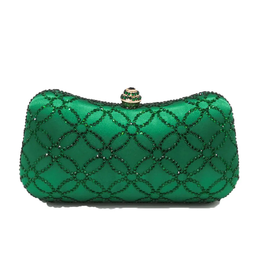 

2018 Elegant Evening Chain Clutch Covered with Sparkling Diamonds, Popular In Europe and America, Messenger Bag
