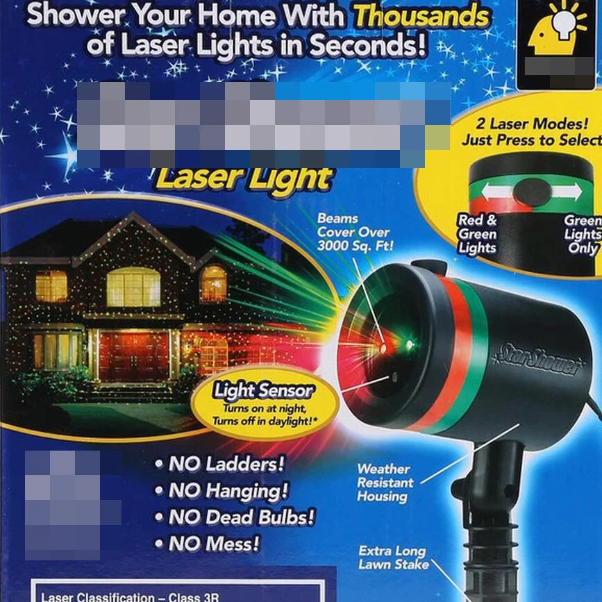 Laser Showers Outdoor Laser Light Projector Christmas 