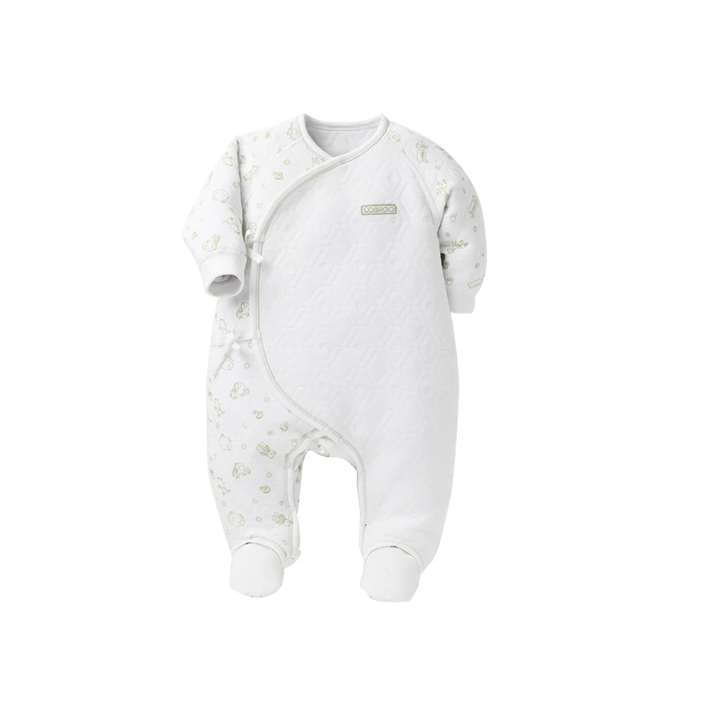 baby footies green