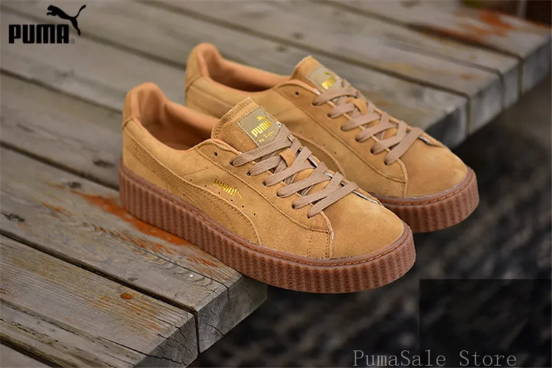 Original Puma By Rihanna Khaki WMNS Creeper Men Shoes Thick bottom Badminton Shoes Fenty Women Sneakers Size EUR35-44
Original Puma By Rihanna Khaki WMNS Creeper Men Shoes Thick bottom Badminton Shoes Fenty Women Sneakers Size EUR35-44