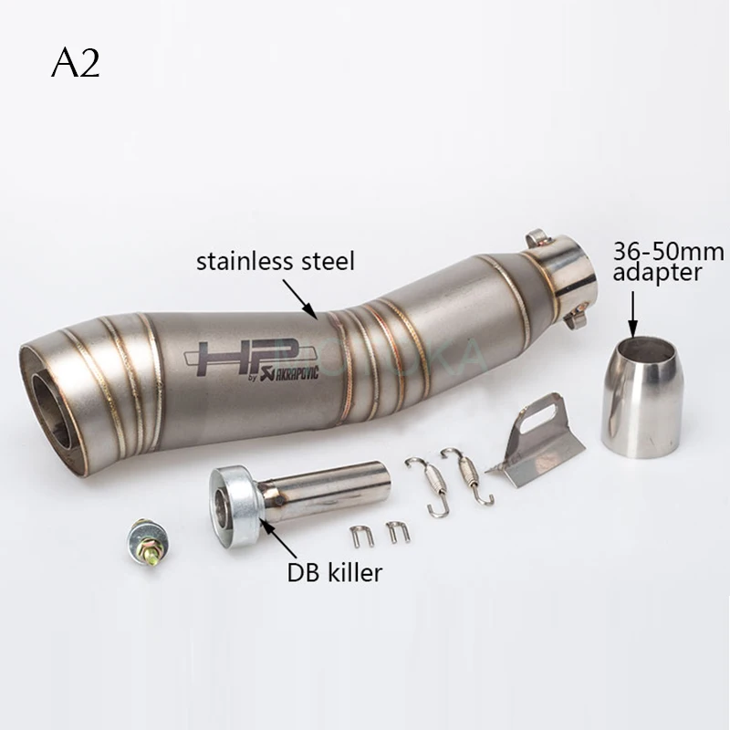 Silenciador Universal de Escape de motocicleta Ninja250 CB400 Akrapovic Racing Sistema completo láser Leovince HP GP tubo de Escape tubo S