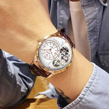 

MEGIR Top Brand Quartz Wrist Watch Men Fashion Casual Men's Leather Strap Waterproof Sports Watches Clock Male Relogio Masculino