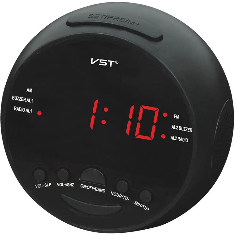 Buy AsyPets Stylish LED Radio Alarm Clock with Snooze