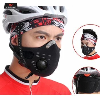 

WOSAWE Sport Motorcycle Mask Half Face Neoprene Mask Winter Warm Outdoor Bike Mask Neoprene Bicycle Tactical Face Mask