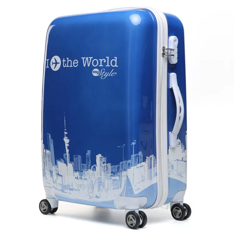 2" Детский мультяшный багаж на колёсиках ABS+ PC 26 дюймов большая сумка на колесиках чемодан на колесиках багаж студенческий чемодан - Цвет: 13