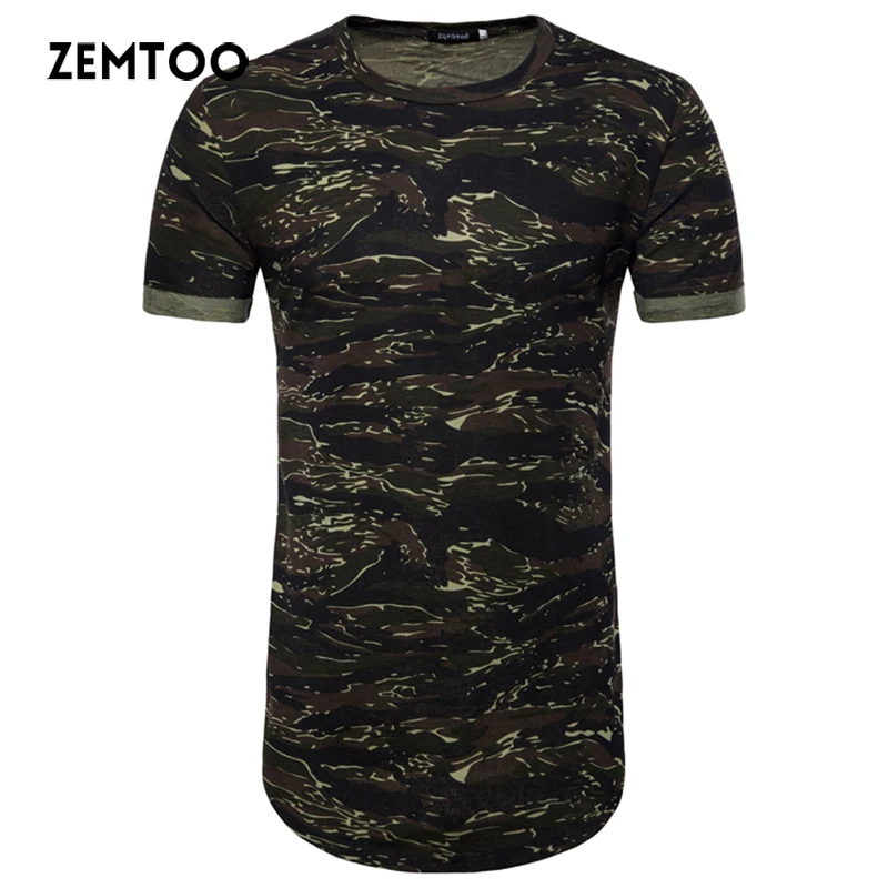 Zemtoo 2018 Для мужчин футболки короткий рукав o образным вырезом Свободные Базовая