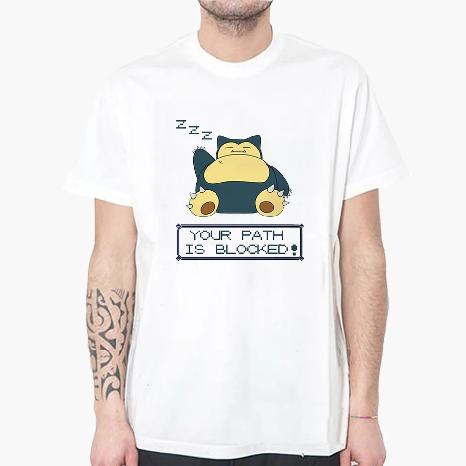 Wsryxxsc Pokemon Tshirts Men T Shirt Funny Pikachu Men's T shirt Anime