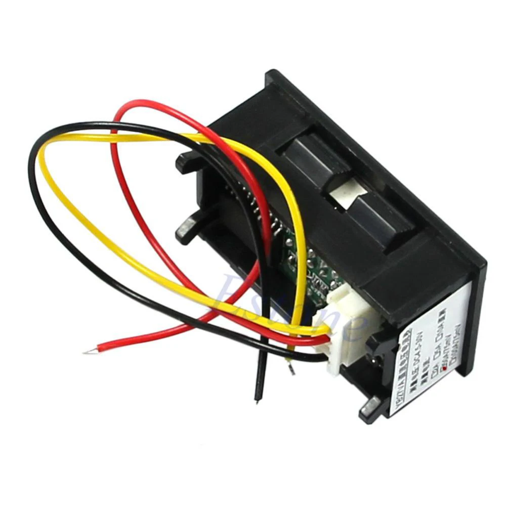 Цифровой вольтметр постоянного тока 4,5-30 в 0-50A красный светодиодный вольтметр амперметр напряжение AMP тестер мощности инструменты