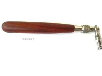 

Piano Tuning Tools, piano accessories, mahogany handle, stainless steel adjustable wrench.