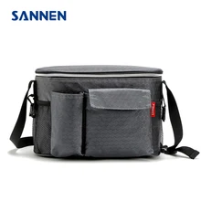 SANNEN 8L Oxford Thermische Mittagessen Taschen für Frauen Erwachsene Männer essen Mittagessen Picknick Kühltasche Isoliert Vorratsbehälter W/Flasche tasche