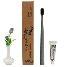 50 шт./компл. одноразовая зубная щетка для гостиницы с набор средств по уходу за полостью рта удобный два в одном отеле туалетные принадлежности для путешествий зубочистка инструмент