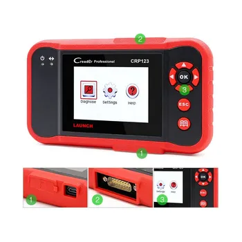 

Launch Creader Diagnostic instrument Code Reader OBD2 Car Scanner Test Engine/ABS/SRS Auto OBDII Diagnostic Tool