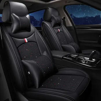 

(front rear ) leather car seat covers pad automobile cushion for hyundai starex veracruz verna accent elantra santa fe solaris
