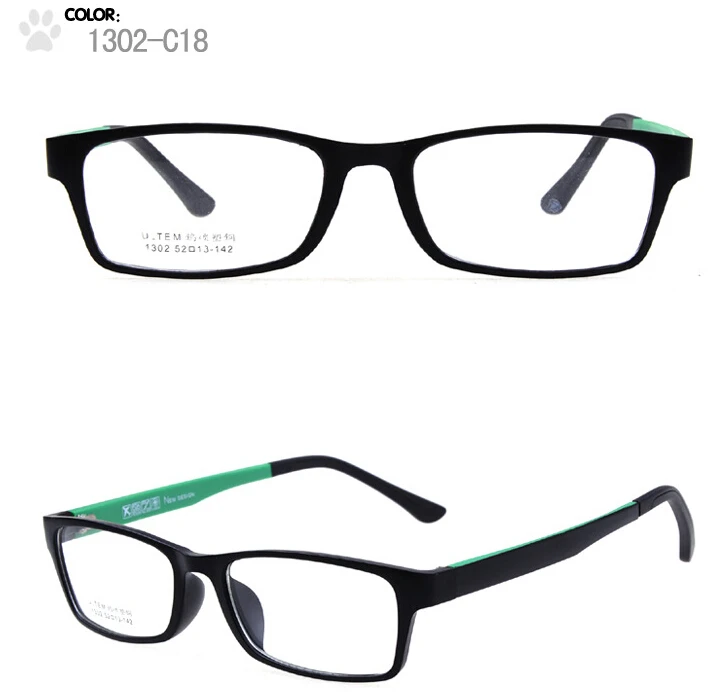 Пластиковые стальные очки с эффектом памяти, ультра-светильник TR90, женские/мужские очки, очки для близорукости, оптические оправы для очков oculos de grau - Цвет оправы: C18