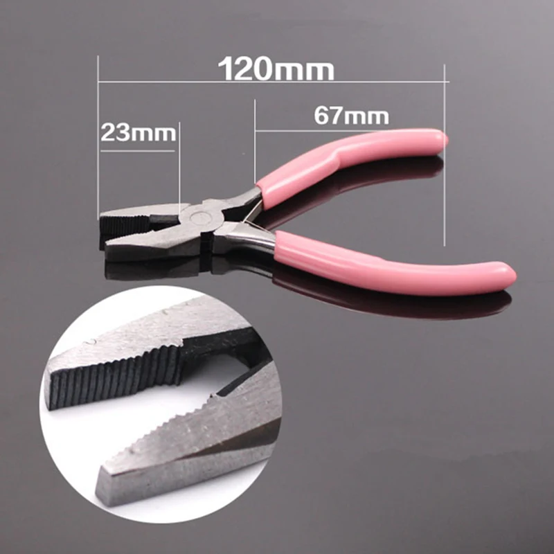 

Cutter Steel Pliers Fashion Jewelry DIY Making Equipment Tool 120mm Silver Tone Pink Mini Wire 1Pc