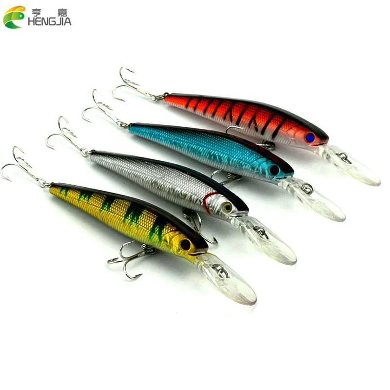 400pcs 12.5cm 14g diving minnow fishing lures bass wobbler catfish pike