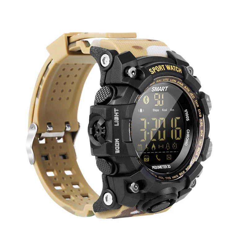 

Smart Watch 50M Waterproof Outdoor Sports Camouflage Wind Free Charging Luminous Dial Multi-Function Phone Information Prompt