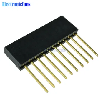 

10pcs 10 Pin Single Row Stackable Shield Female Header 2.54mm Pitch for Arduino