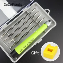 9 в 1 Магнитная отвертка Набор прецизионных отверток Инструменты для обслуживания S phillips и слот 7391B