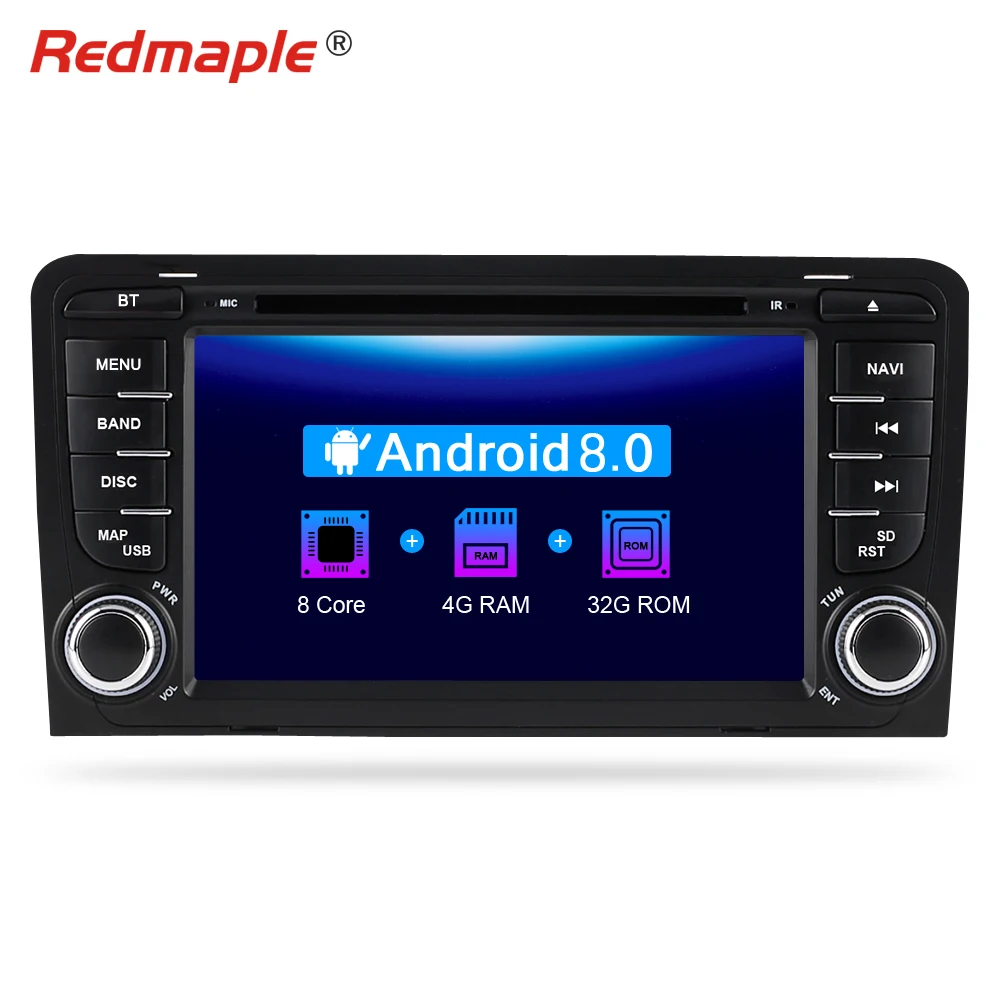 

7 "Android 9.0 car Radio GPS Navigation Player For Audi A3 S3 2003-2013 Auto Audio DVD Stereo Video Multimedia 4G RAM