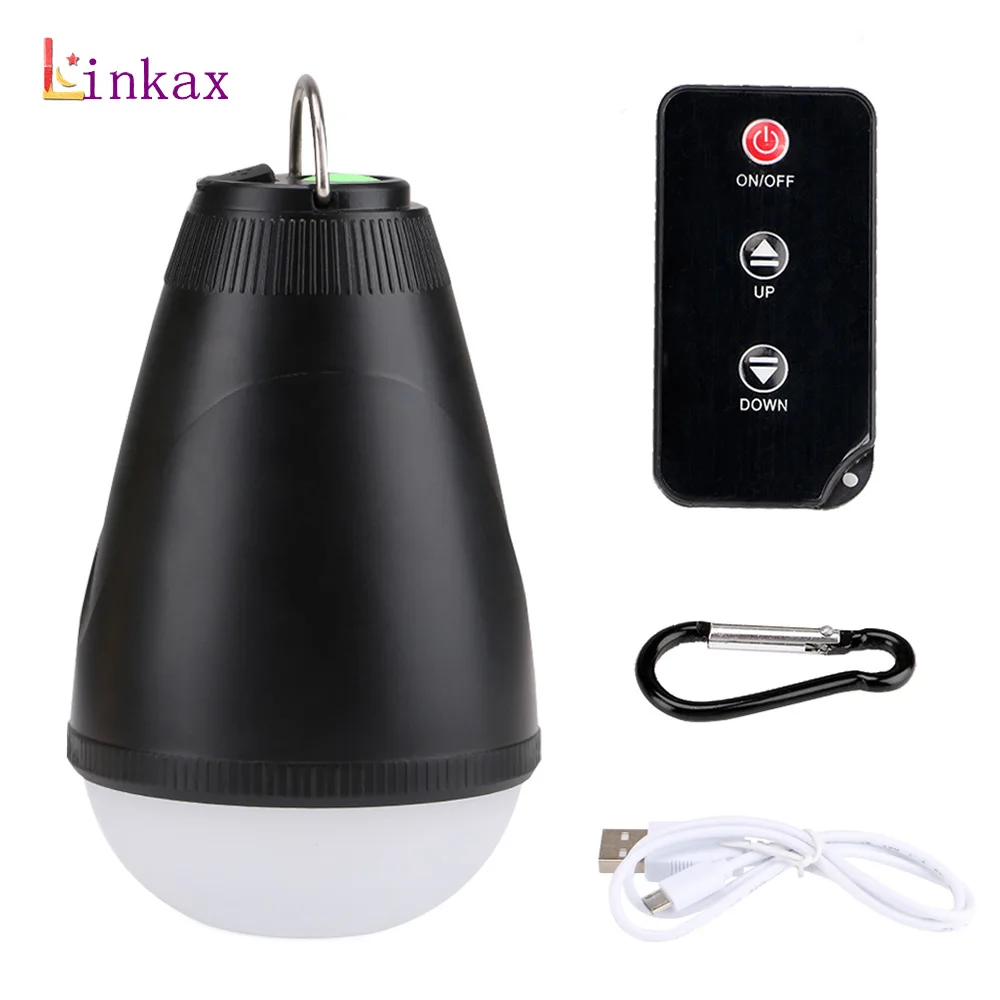 

Portable 3 Mode Outdoor Camping Light Remote Control Operation Lantern Resistant Tent Light Camping Rechargeable Lamp