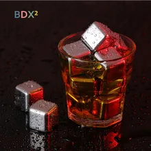 Набор кубиков льда из нержавеющей стали Wiskey mate охлаждающий гаджет для напитков рециркуляционный куб