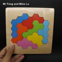 Деревянные соты головоломки Геометрическая игра игрушка малыш