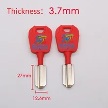 JF165 новая Противоугонная дверная Болванка для ключа для мотоцикла Wang Li анти слот замена лезвия-ключа длина 27 мм(10 шт